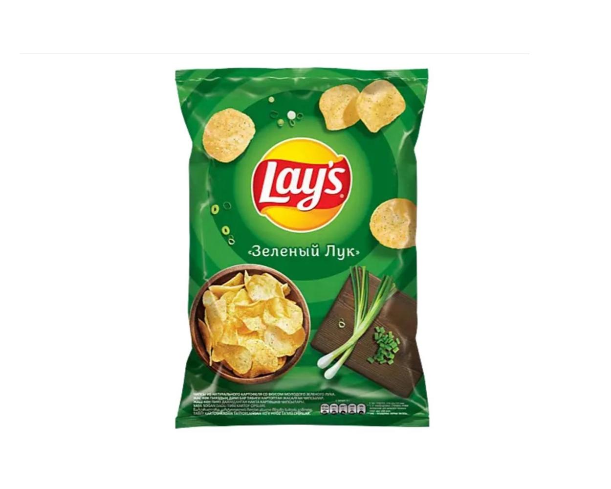 Чипсы Lay's молодой зеленый лук