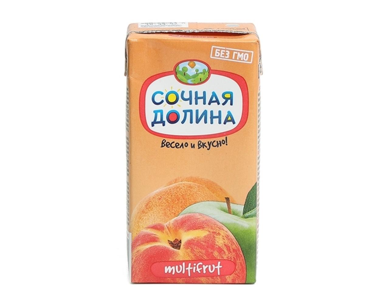 Сок Сочная долина мультифрукт 200 мл