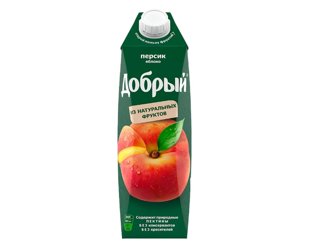 Сок Добрый персик-яблоко