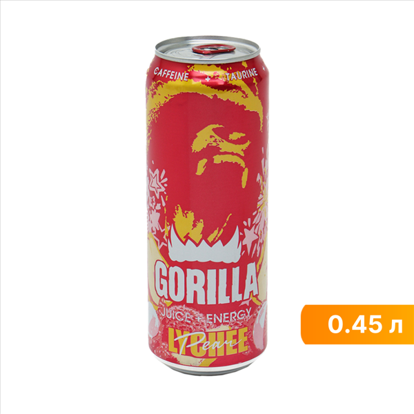 Энергетический напиток Gorilla Lychee