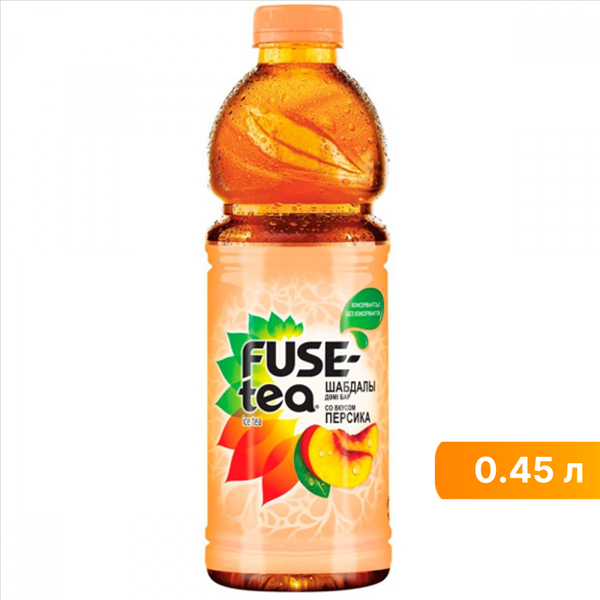 Холодный чай Fuse Tea черный, персик