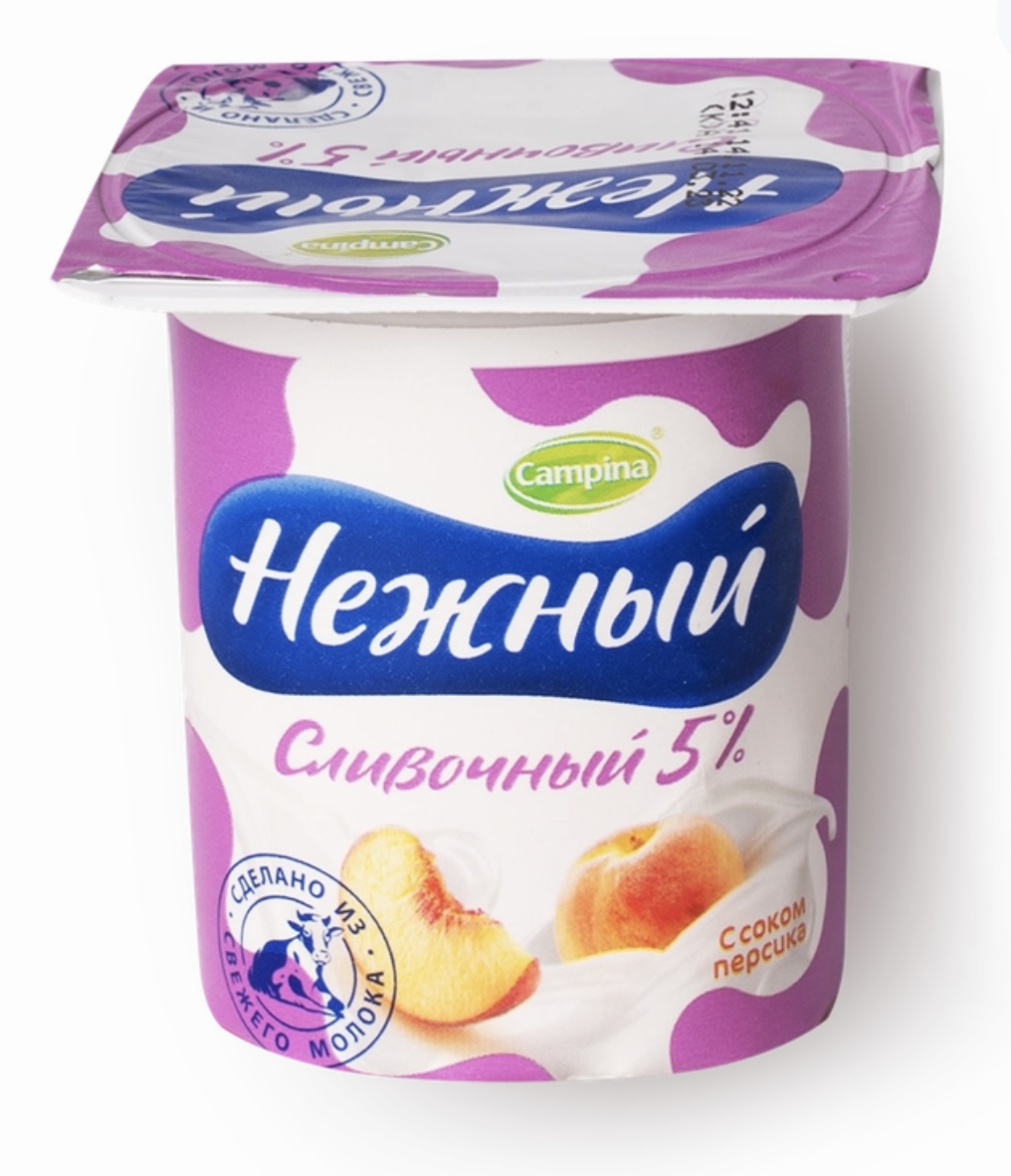 Йогурт Нежный персик 5%