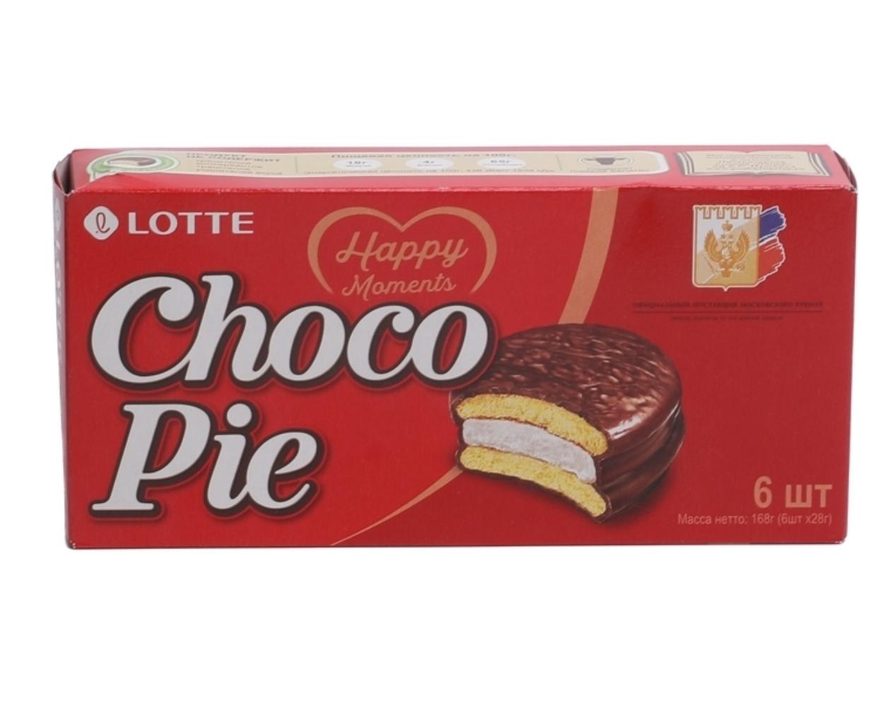 Печенье Lotte Choco Pie 168 г