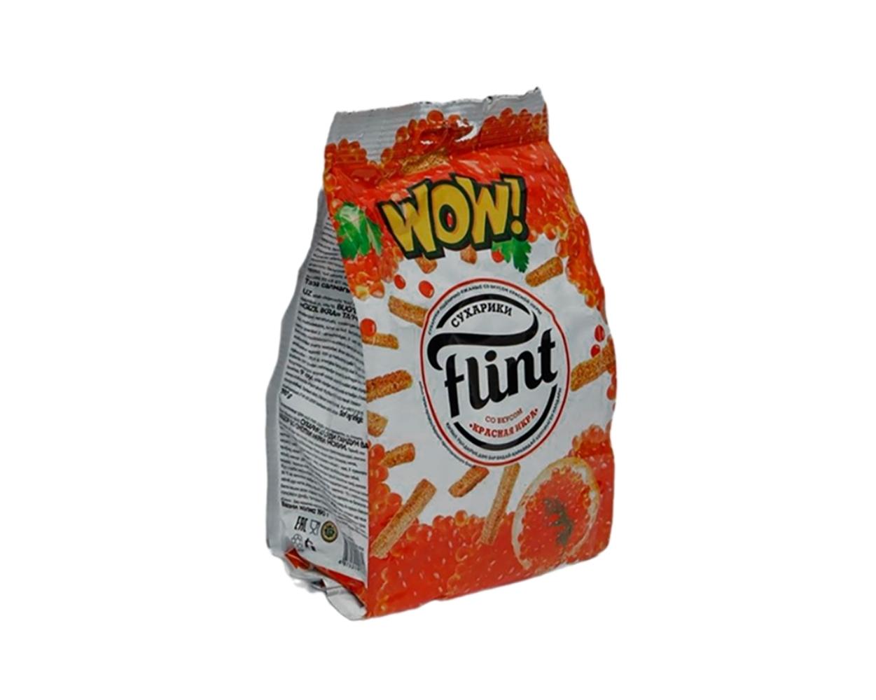 Сухарики Flint со вкусом красной икры