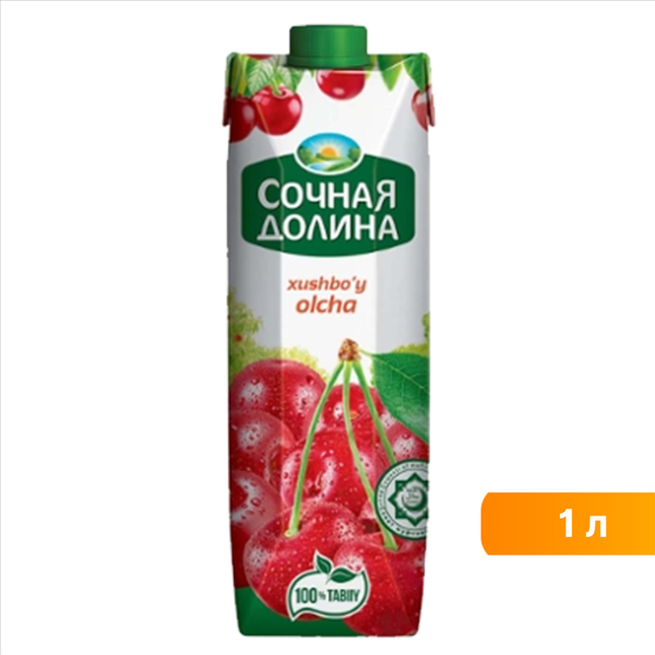Сок Сочная долина вишневый 1000 мл