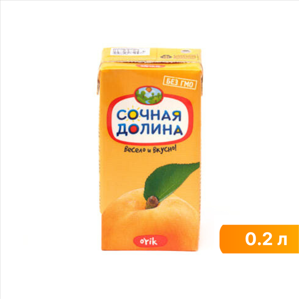 Сок Сочная долина абрикосовый