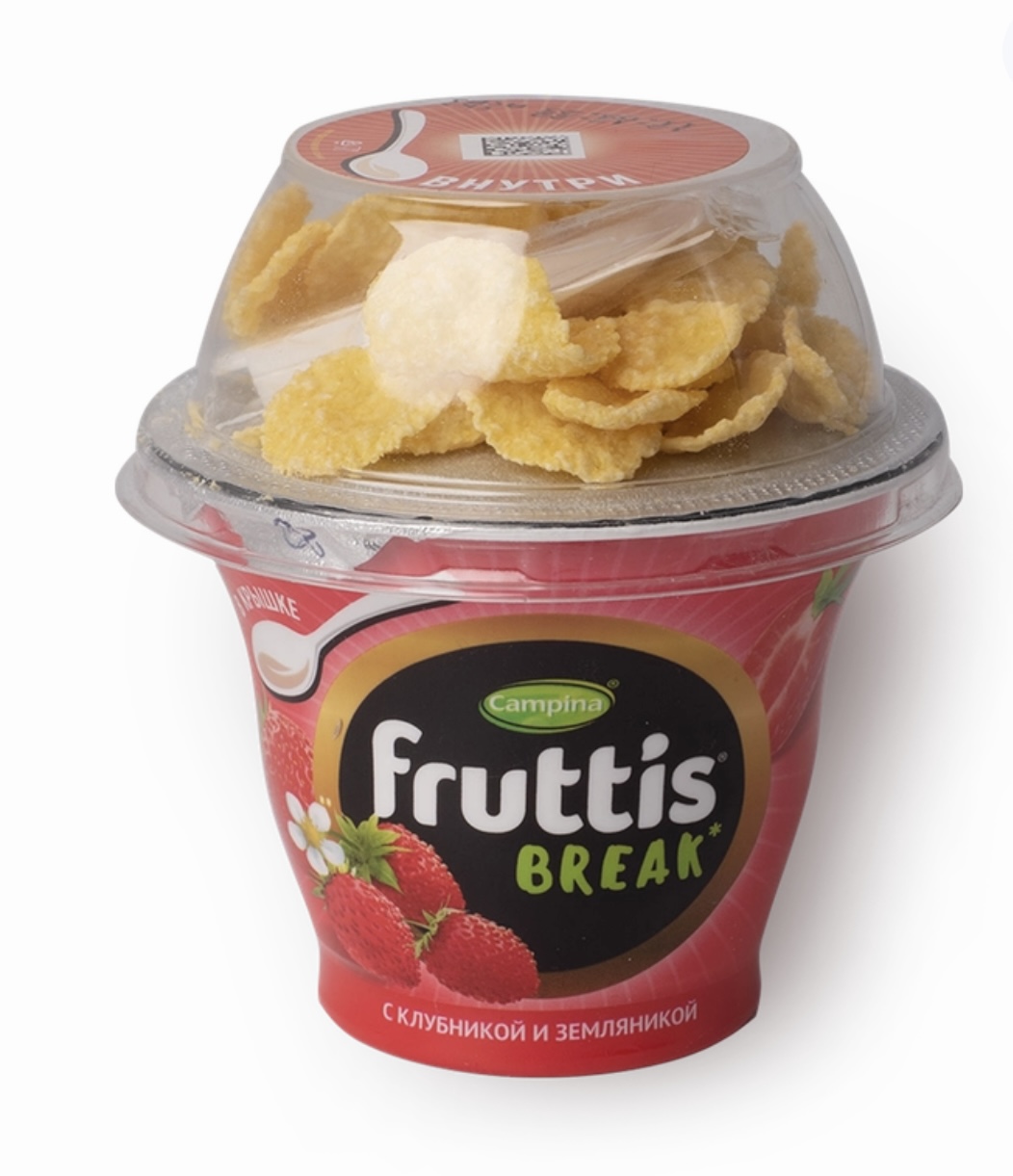 Йогурт Fruttis Break клубника-земляника