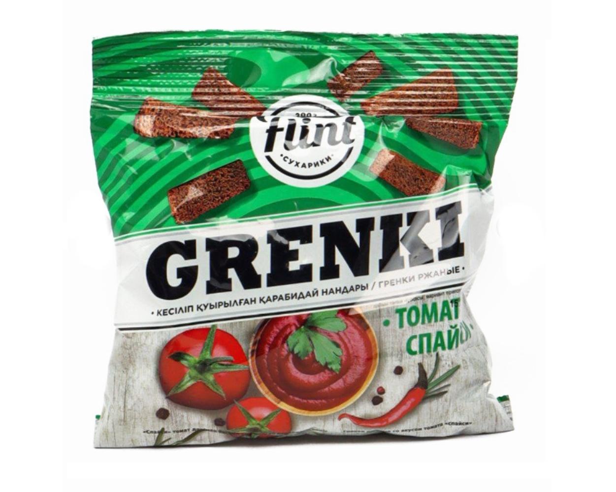 Сухарики Flint Grenki томат спайси