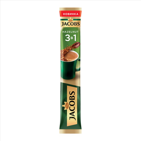 Кофе Jacobs 3в1 со вкусом лесного ореха