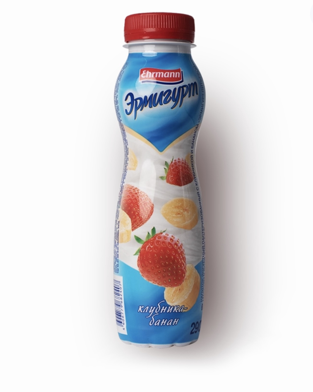 Питьевой йогурт Эрмигурт клубника-банан 1.2%