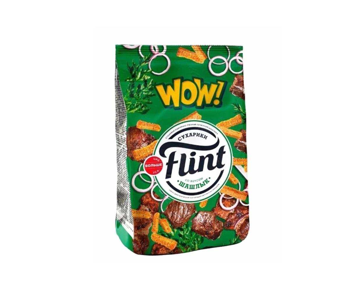 Сухарики Flint со вкусом шашлыка 190 г