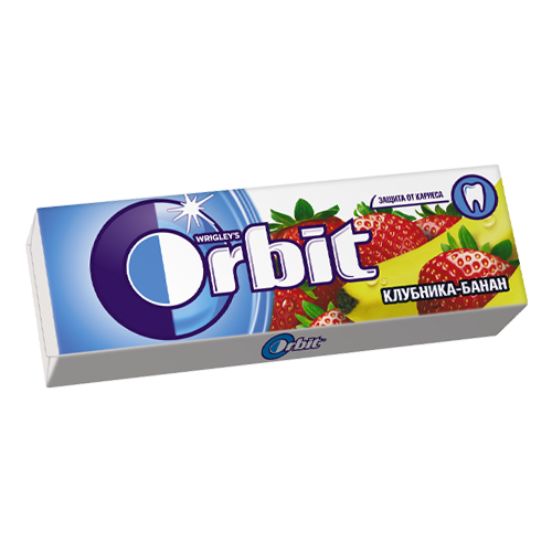 Жевательная резинка Orbit клубника-банан