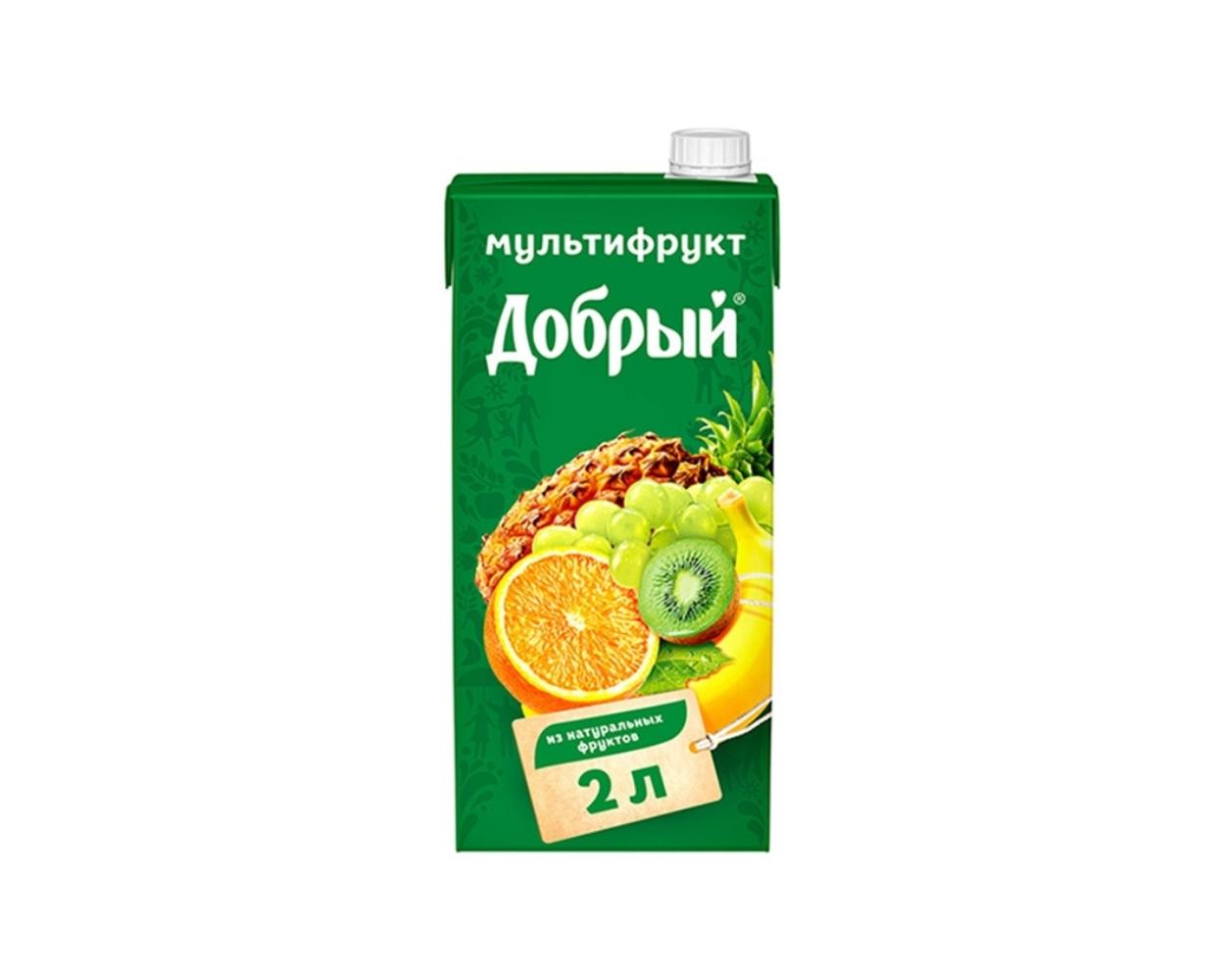 Сок Добрый мультифрукт 2000 мл