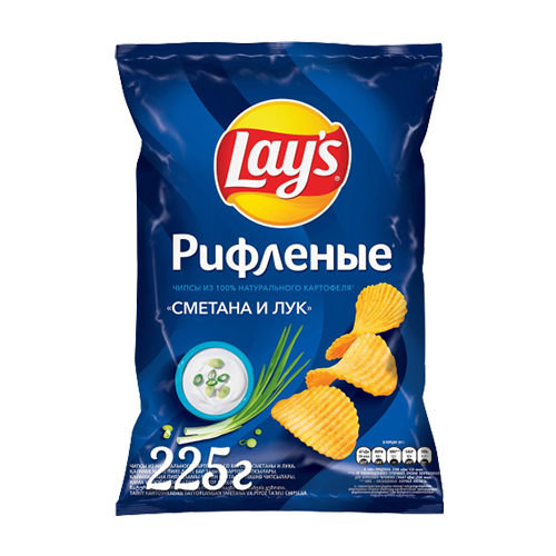 Чипсы Lay's сметана и лук 225 г
