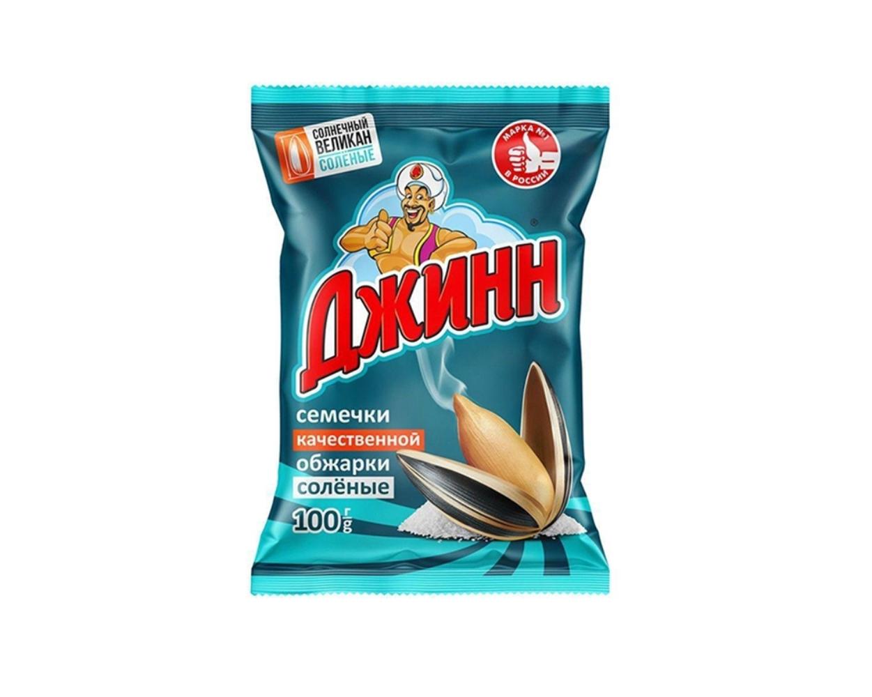 Семечки Джин качественной обжарки, соленые 100 г