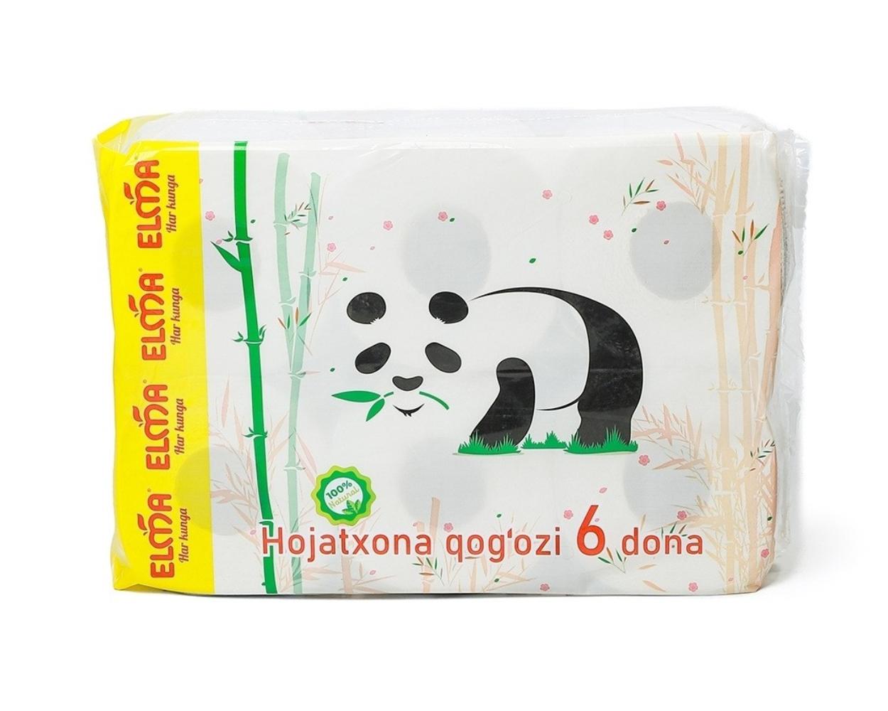Туалетная бумага Elma Panda Asian Pack 6 шт.