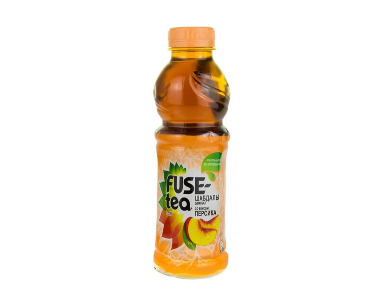 Холодный чай Fuse Tea черный, персик 500 мл