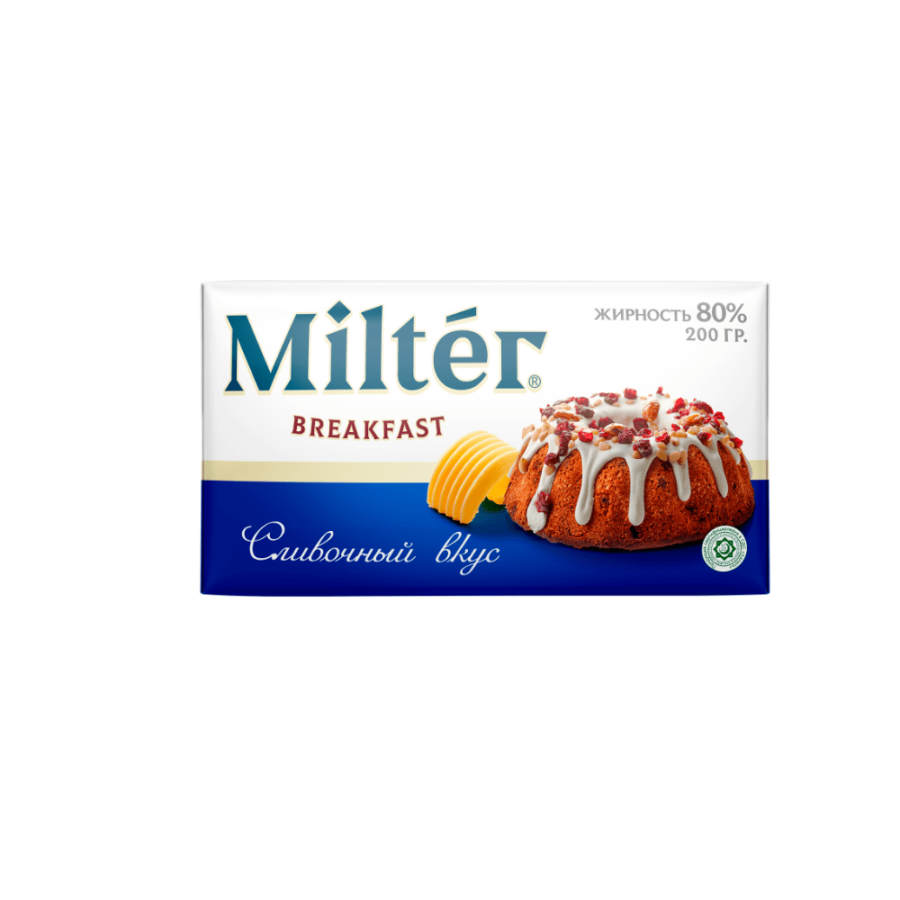 Маргарин Milter сливочный вкус 80%