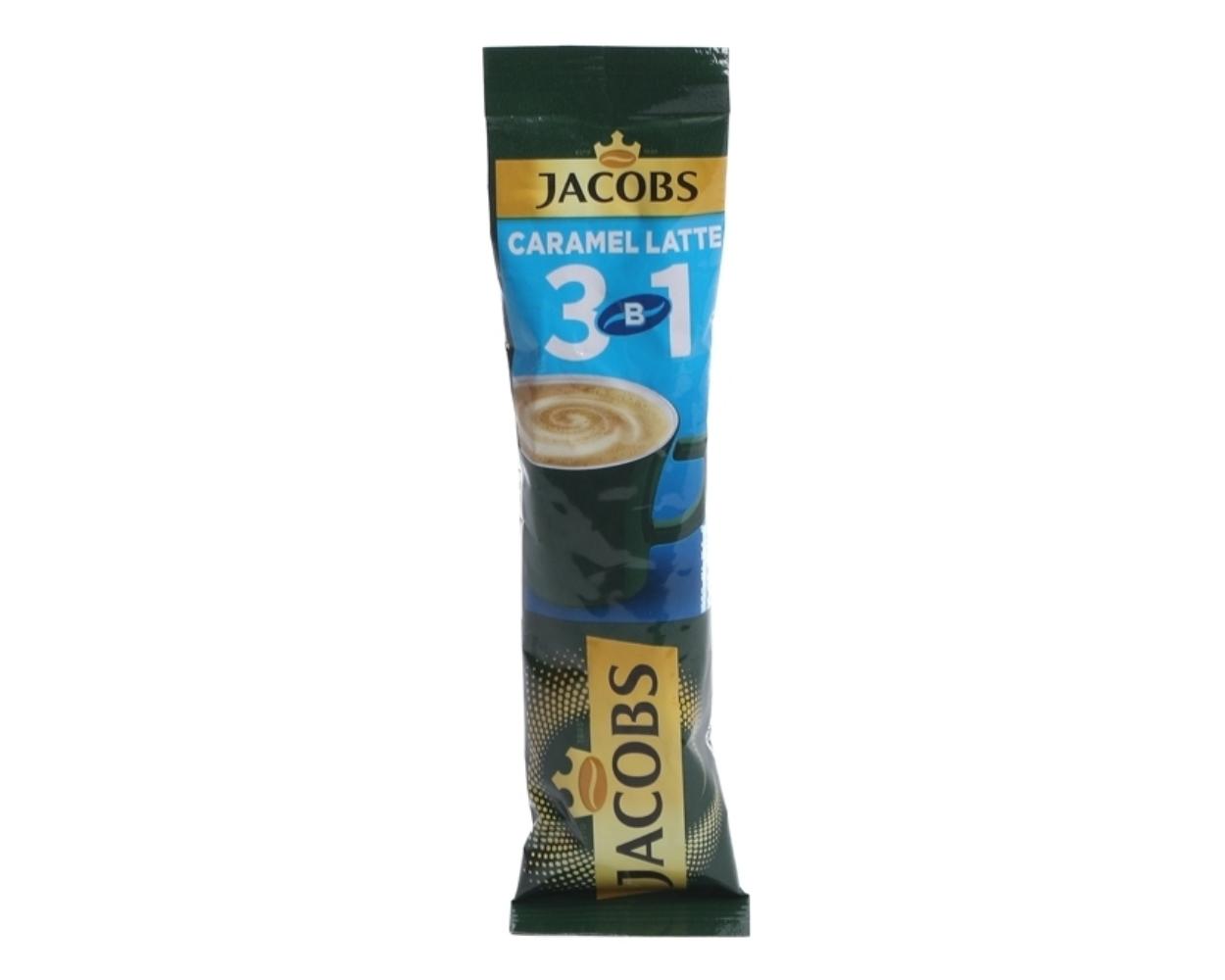 Кофе растворимый Jacobs Latte Caramel 3в1, 13,5 г