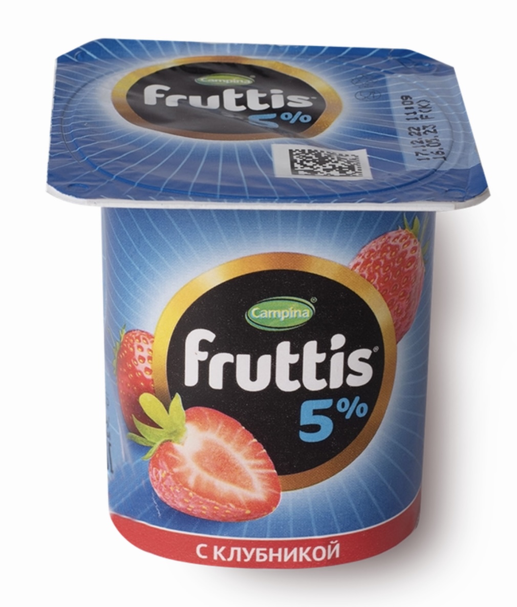 Йогурт Fruttis клубника 5%