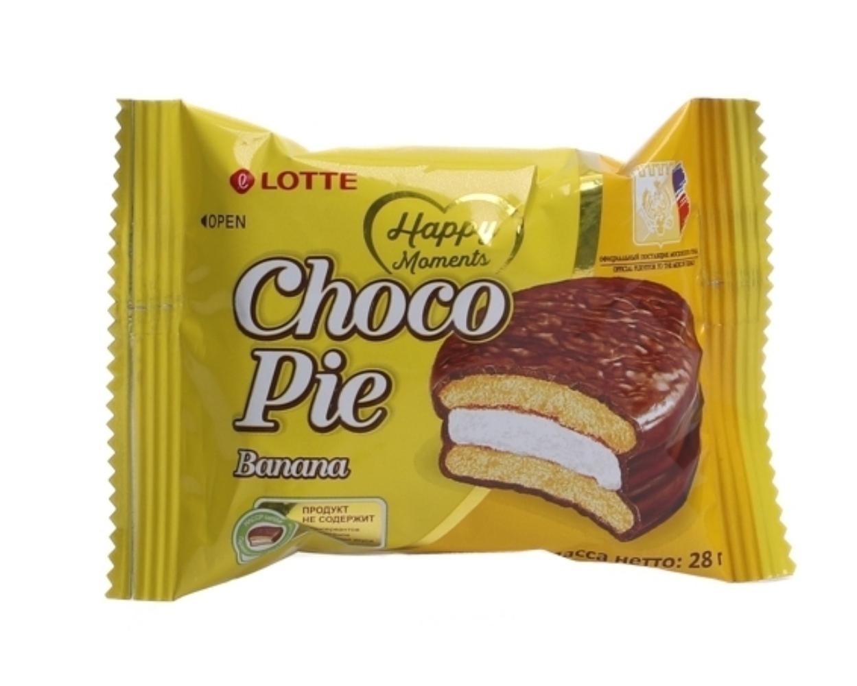 Печенье Lotte Choco Pie банан 28 г