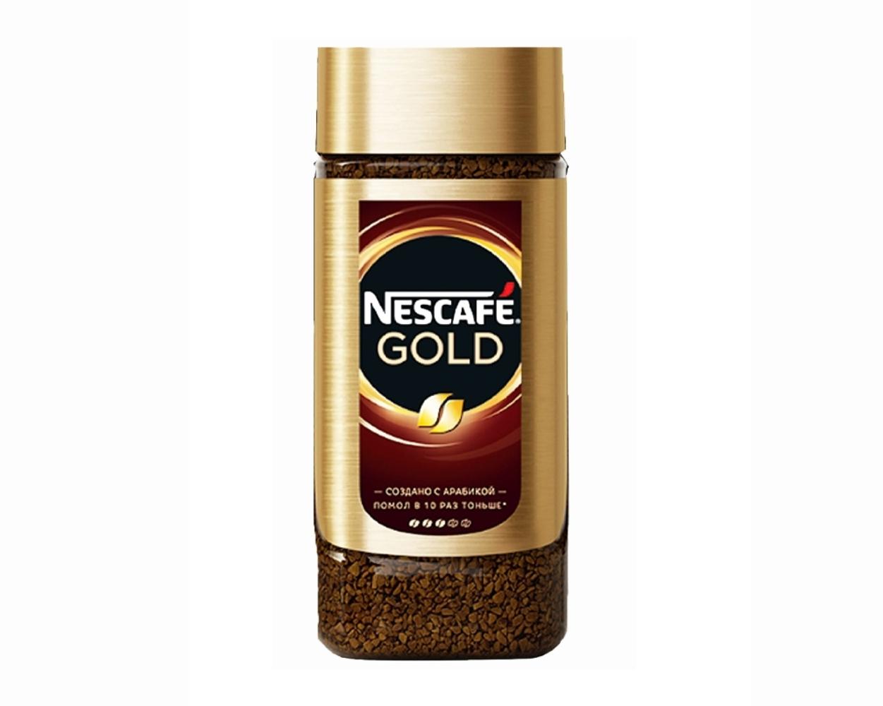 Кофе растворимый Nescafe Gold 95 г (стекло)