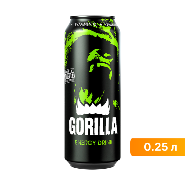 Энергетический напиток Gorilla 250 мл
