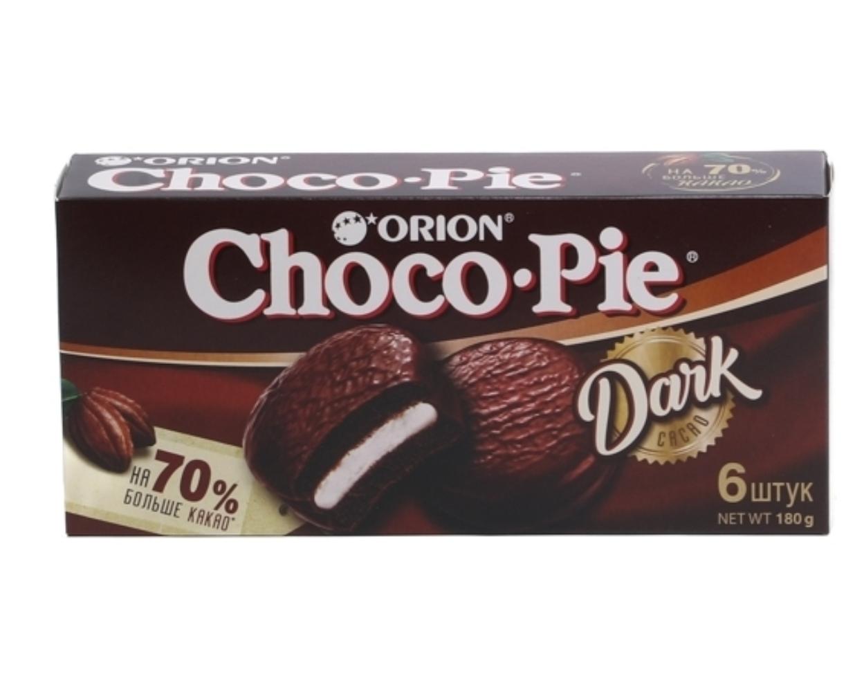 Печенье Choco Pie Dark с шоколадной глазурью