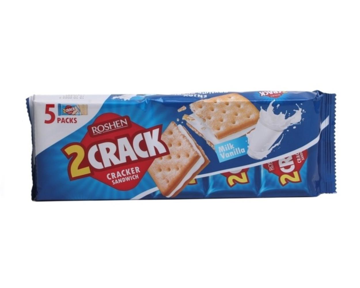 Крекер Roshen 2crack с молочно-ванильной начинкой