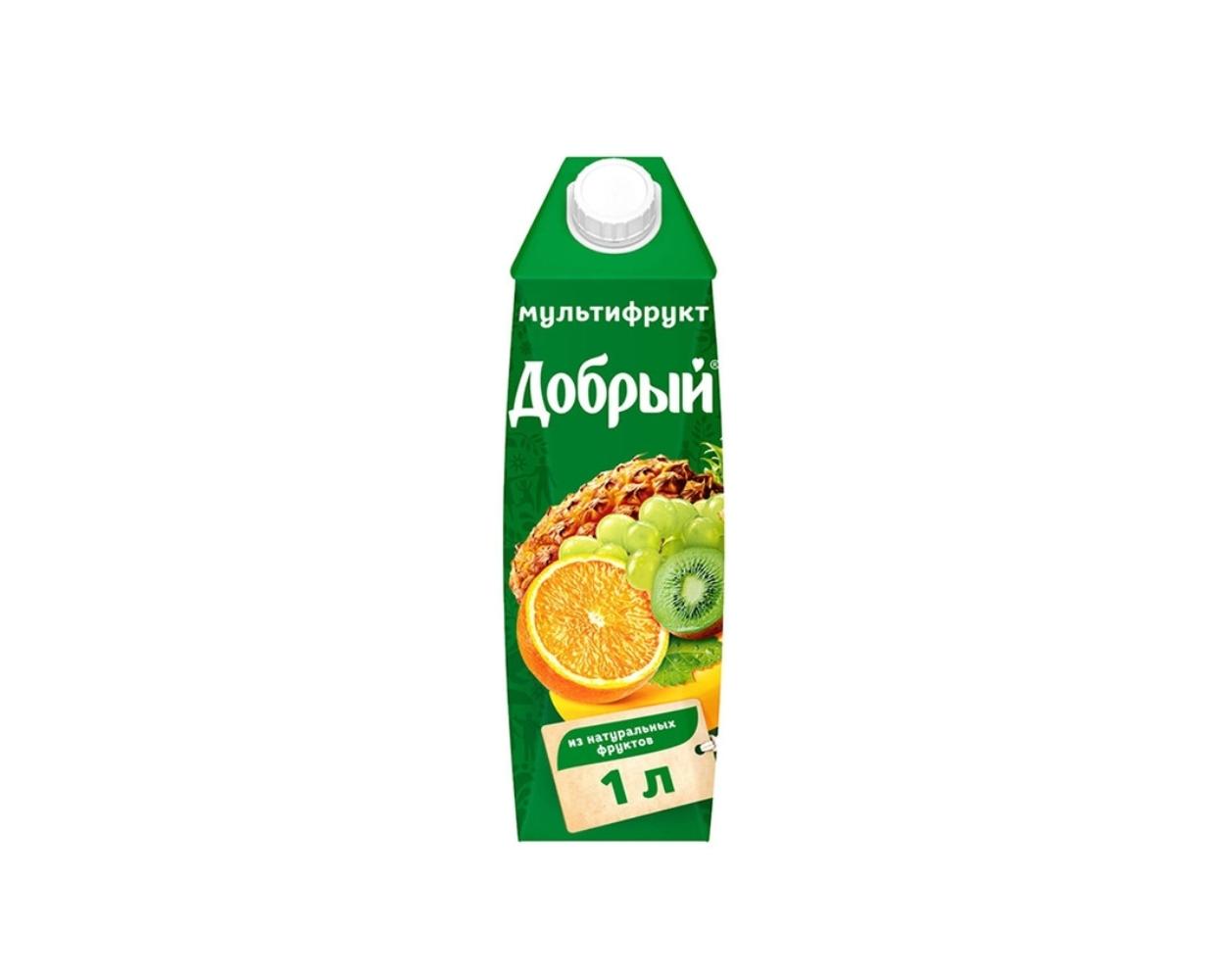 Сок Добрый мультифрукт 1000 мл