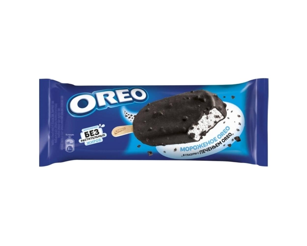 Мороженое Oreo эскимо, с печенем