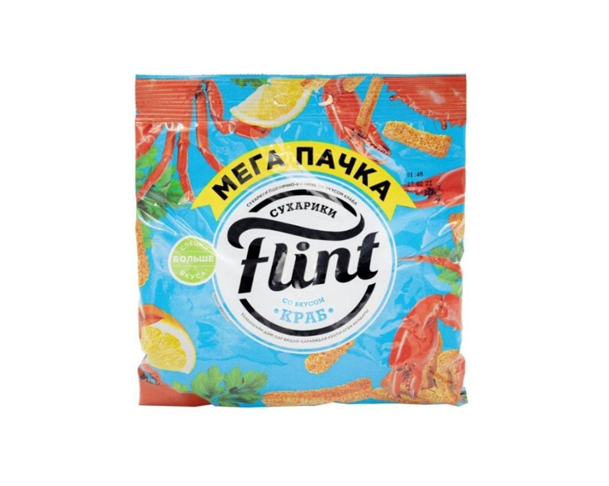 Сухарики Flint со вкусом краба 100 г