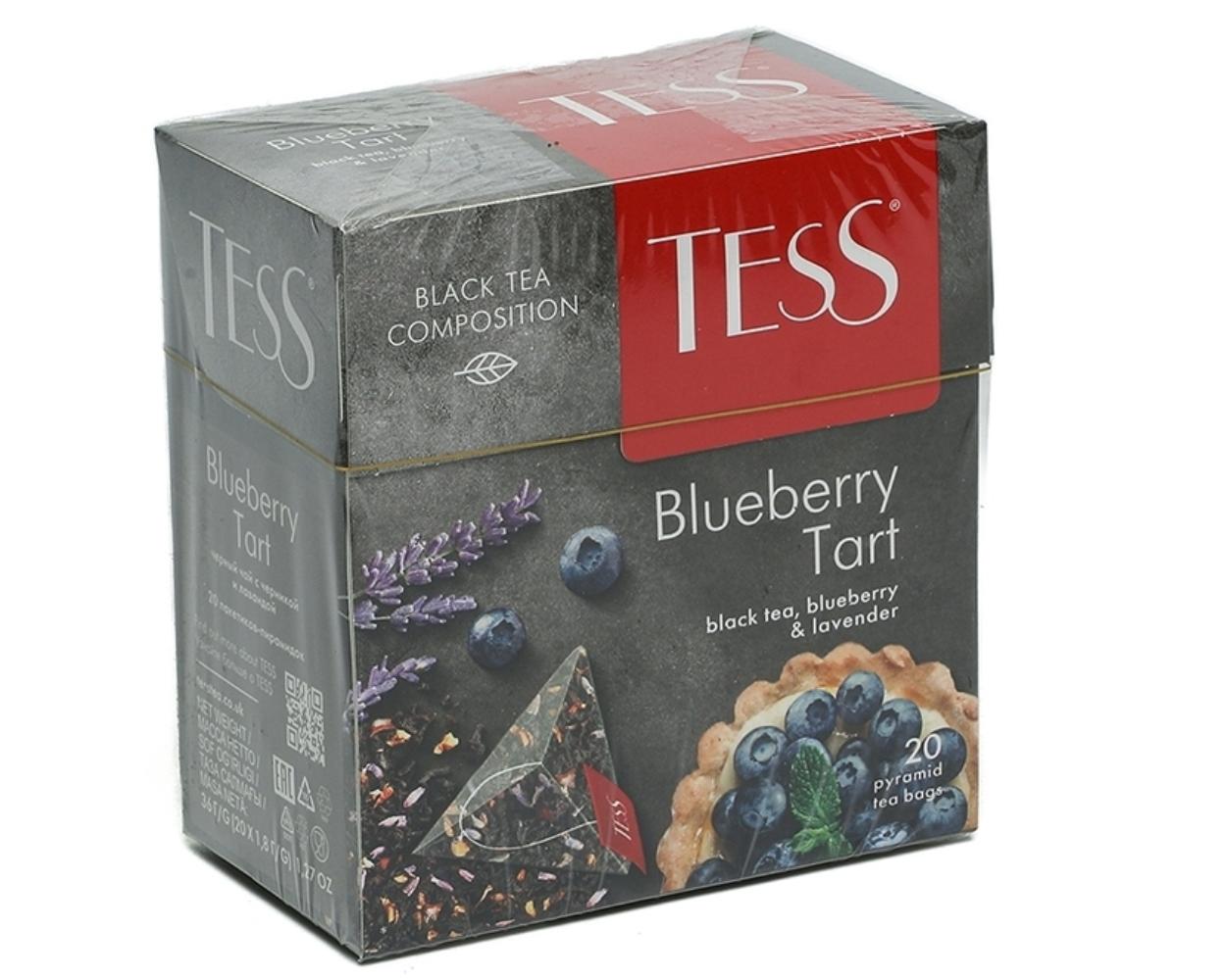 Чай Tess Blueberry Tart черный 20*1,8 г