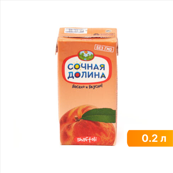 Сок Сочная долина персиковый