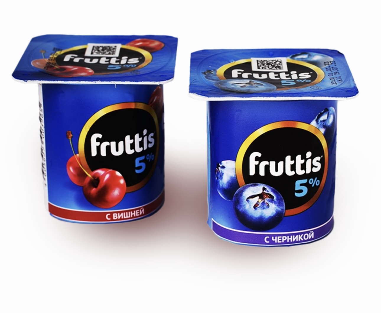 Йогурт Fruttis вишня-черника 5%