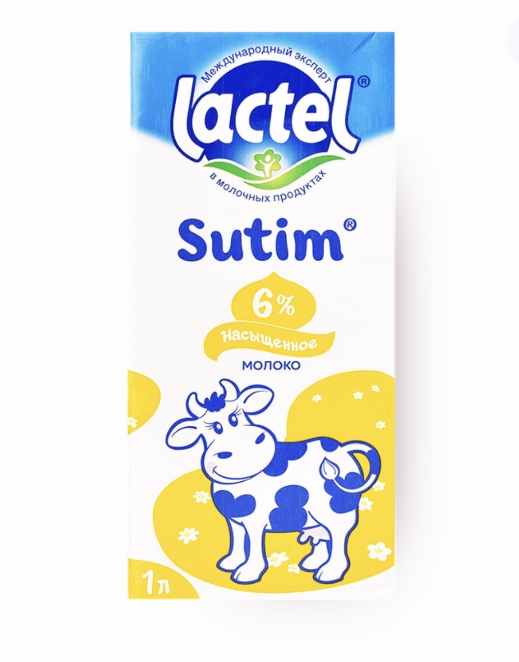 Молоко Lactel 6%, 1000 мл
