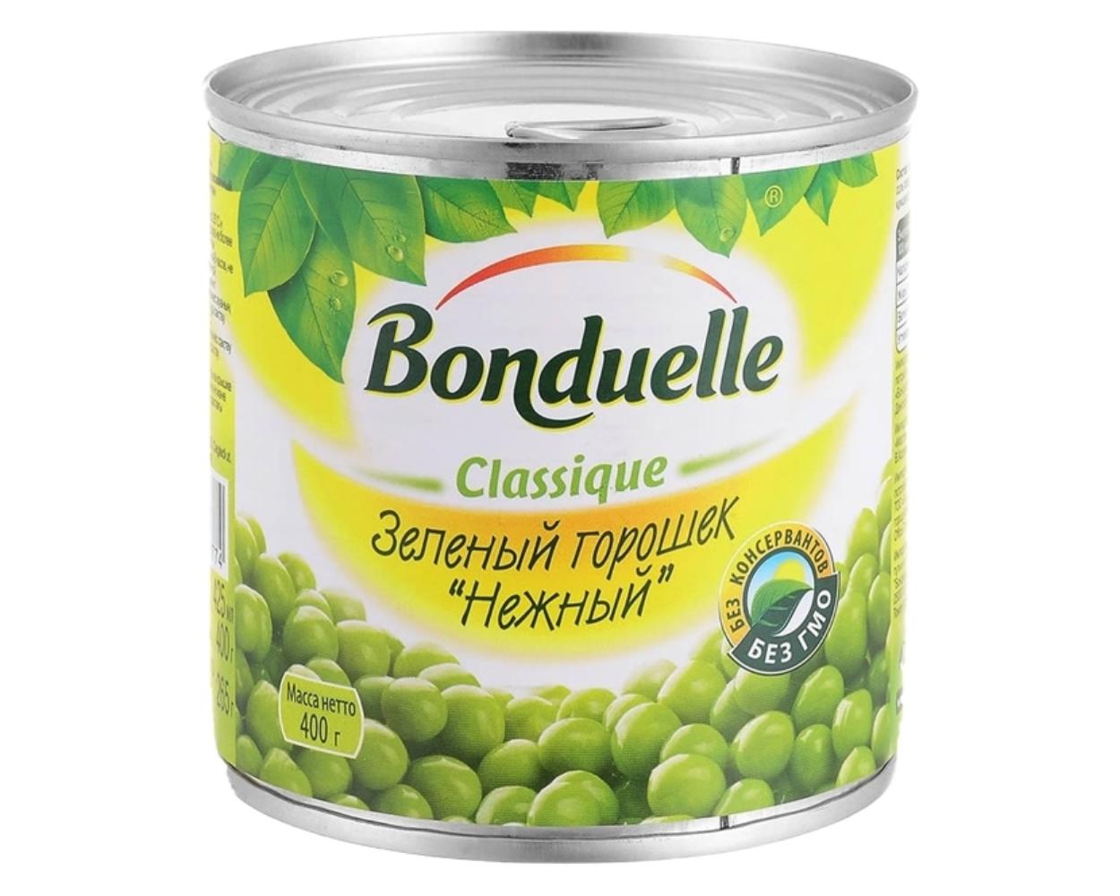 Зеленый горошек Bonduelle нежный