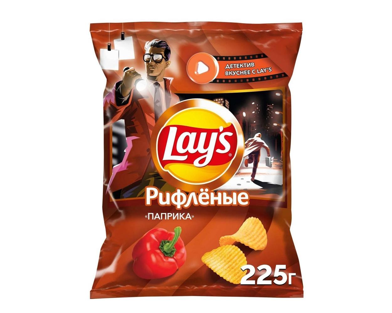 Чипсы Lay's рифленые паприка