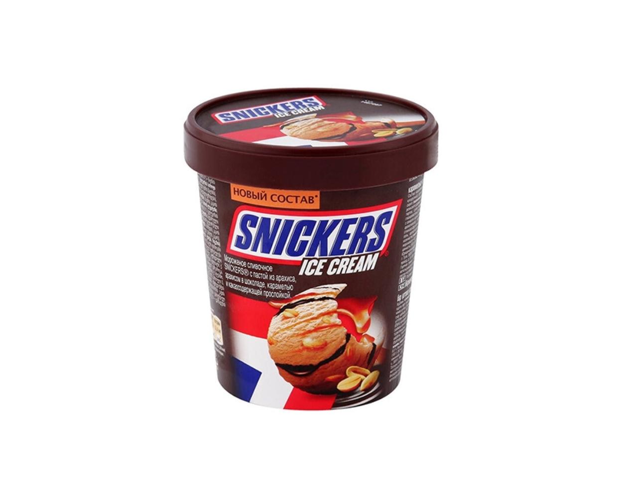 Мороженое Snickers Ice Cream 340 г