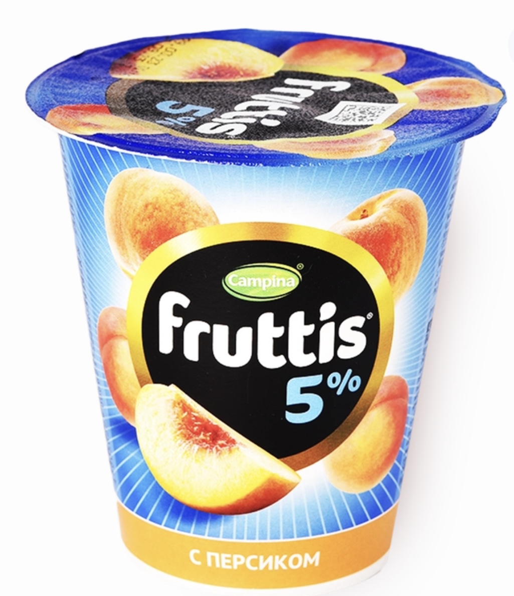 Йогурт Fruttis персик 5%
