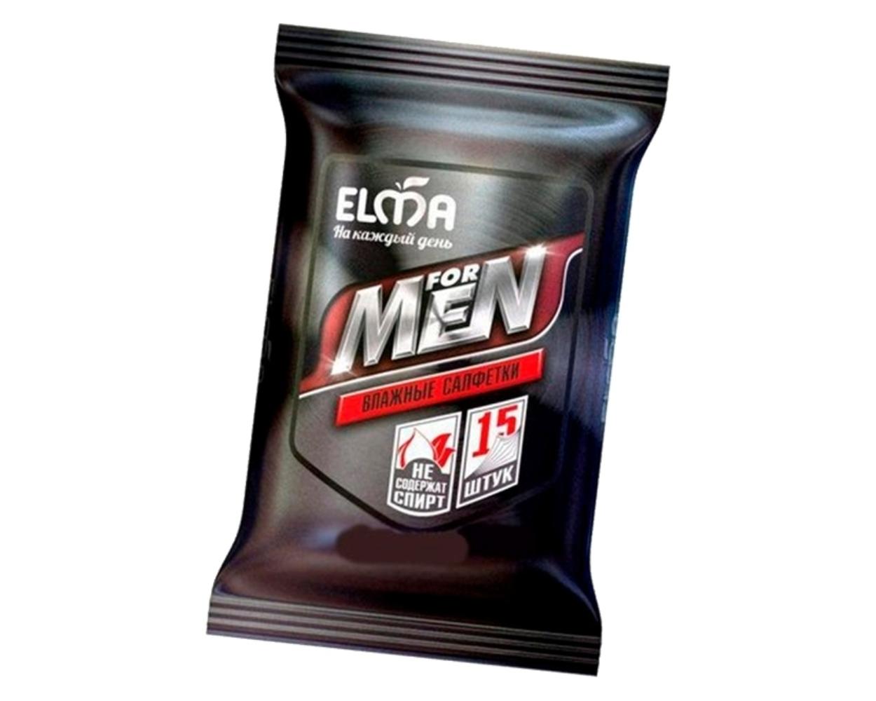 Влажные салфетки Elma for Men 15 шт.