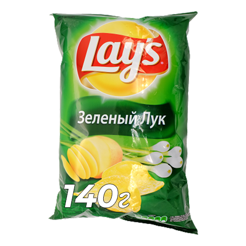 Чипсы Lay's зеленый лук 140 г