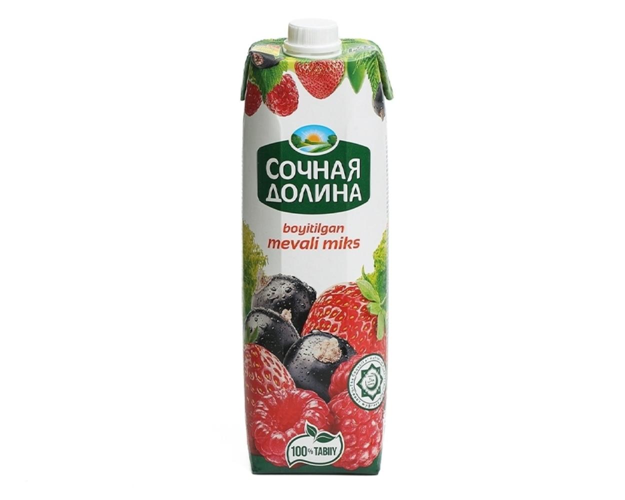 Сок Сочная долина ягодный микс